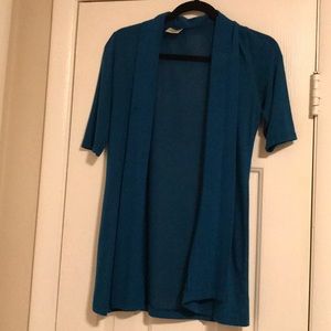 Blue half sleeve cardigan